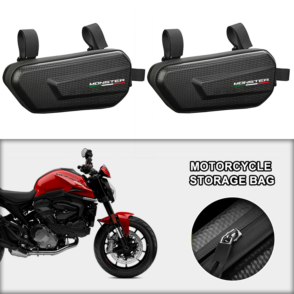 Motorcycle Gear Companies - 360 ° กระเป๋าเก็บอุปกรณ์มอเตอร์ไซค์แบบกันน้ำ 3L สำหรับรุ่น Monster