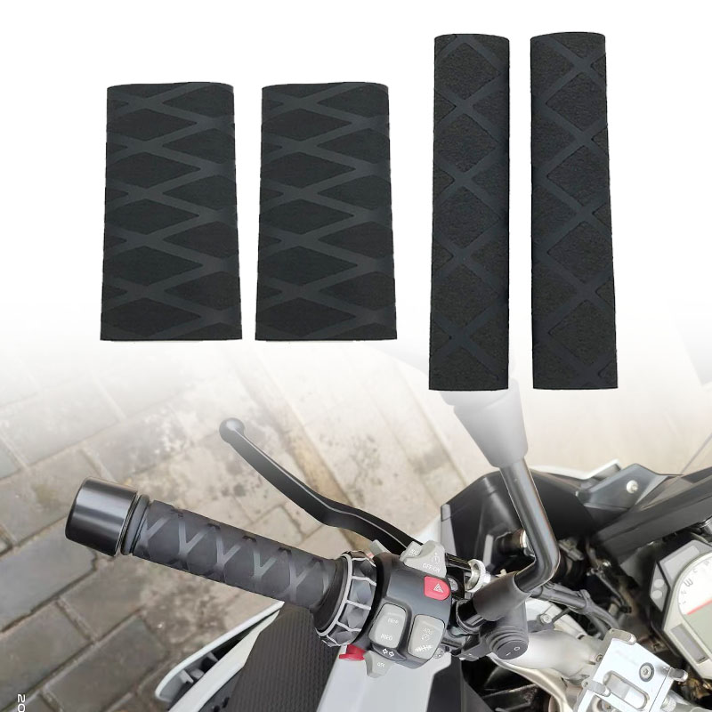 Handlebar Grip Heated - 1คู่รถจักรยานยนต์จับความร้อน Grip ยาง Grips Handlebar ถุงมือ
