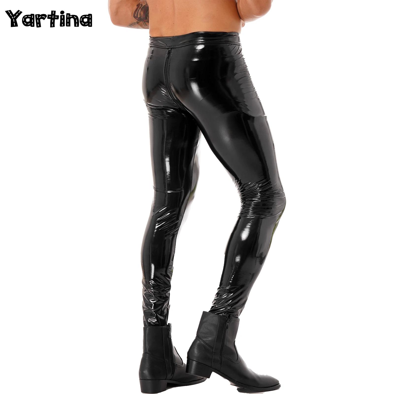 Motorcycle Gear Mens - Mens 2-way Zipper Crotch กางเกง Clubwear