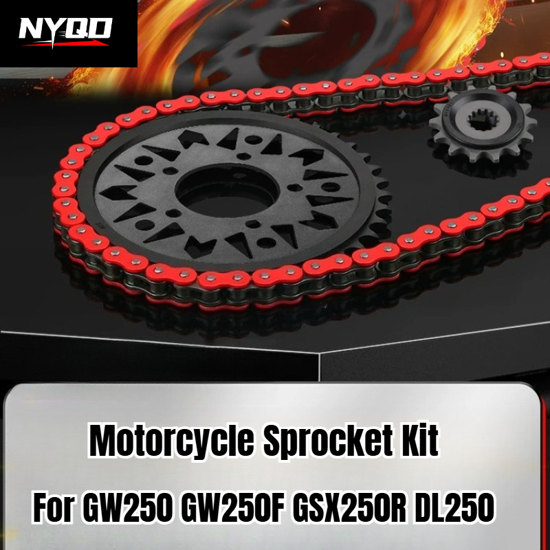 Motorcycle Gear Oil For Chain - ชุดโซ่พร้อมซีลน้ำมันและเฟือง 14T 46T สำหรับมอเตอร์ไซค์ ระบบขับเคลื่อนเงียบ สำหรับเปลี่ยนอะไหล่รุ่น