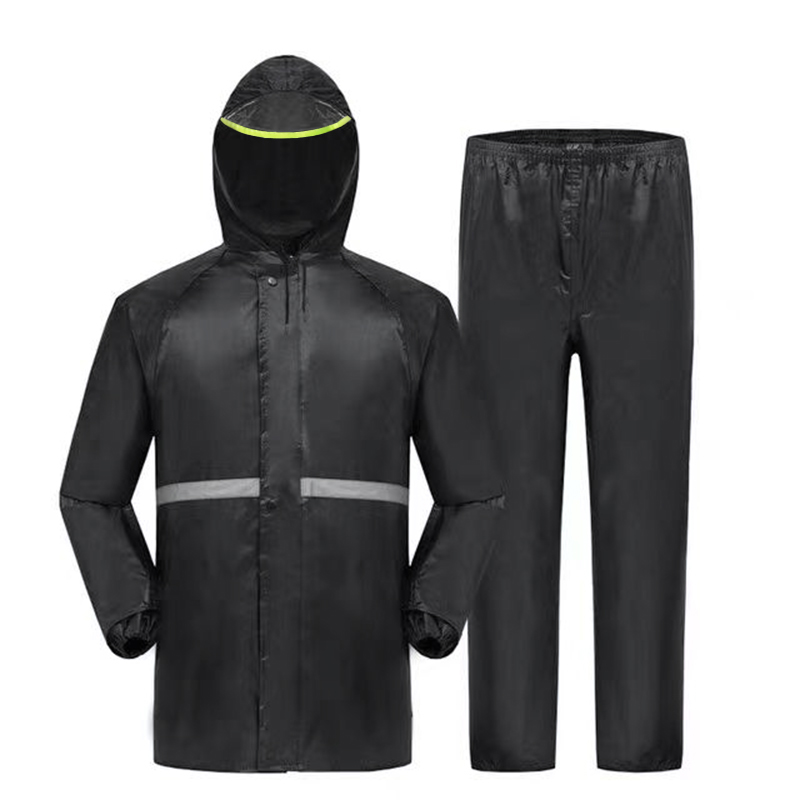 Motorcycle Gear Mens - เสื้อคลุมและกางเกงกันฝน2ชิ้นสำหรับผู้หญิงผู้ชายชุดกันฝนกันน้ำกลางแจ้งมีแถบสะท้อนแสงเสื้อกันฝนสำหรับขับขี่มอเตอร์ไซค์