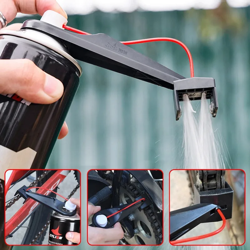 Motorcycle Gear Oil For Chain - อุปกรณ์เปลี่ยนทิศทางการไหลของน้ำมันโซ่รถจักรยานยนต์ อุปกรณ์ทำความสะอาดและบำรุงรักษาโซ่ สเปรย์น้ำมัน เกียร์รถจักรยานยนต์ อุปกรณ์ซ่อมแซม เครื่องมือเสริม