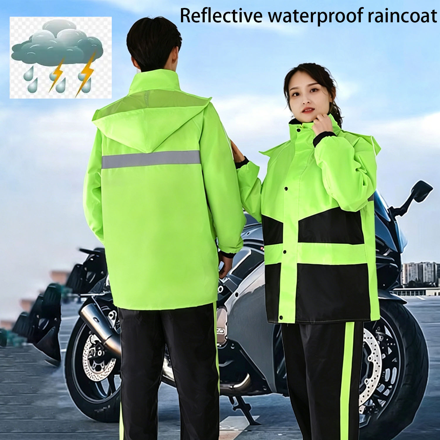 ชุดเสื้อกันฝนสำหรับขี่มอเตอร์ไ - Motorcycle Gear Mens บทวิจารณ์และราคา