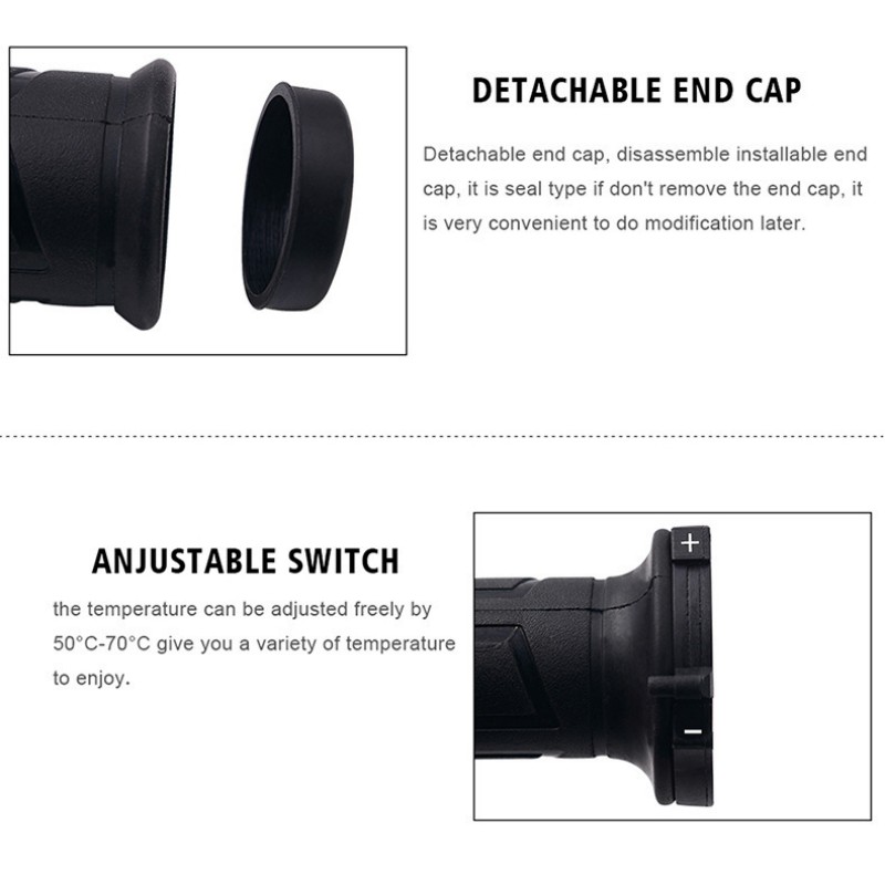 22mm รถจักรยานยนต์มือ Heated G - Handlebar Grip Heated บทวิจารณ์และราคา