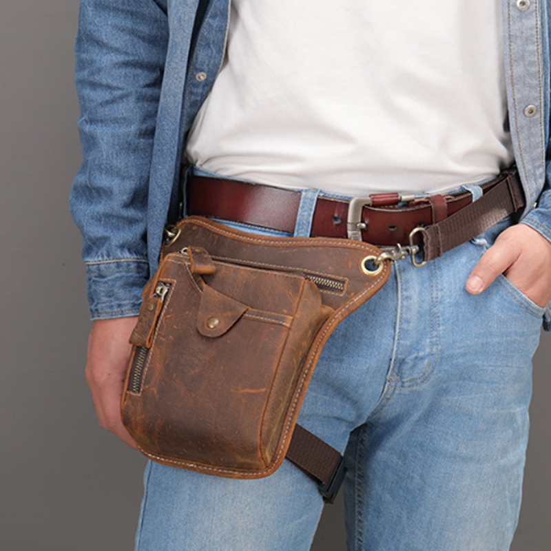Vintage Pu หนังเอว Pack กระเป๋ - Motorcycle Gear Backpack บทวิจารณ์และราคา